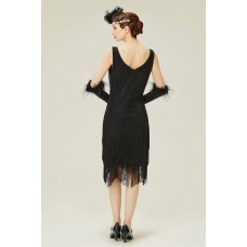 Fringe embellished dress
