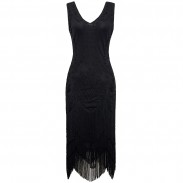 Fringe embellished dress