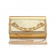 Evening Bag Gold Flap Clutch