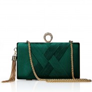 Tassel charm clutch