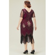 Women's flirty dark red clothing