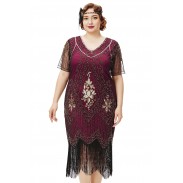 Women's flirty dark red clothing