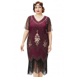 Women's flirty dark red clothing