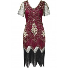 Women's flirty dark red clothing