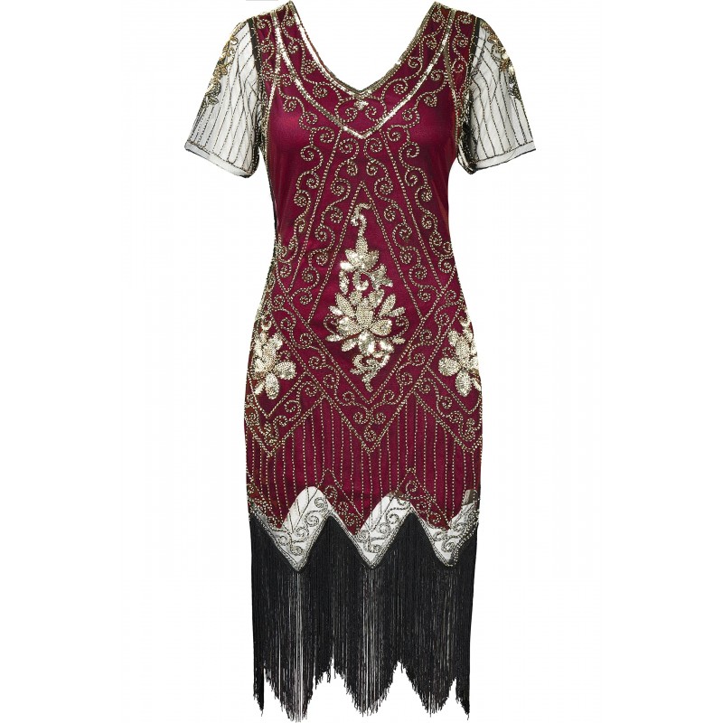 Women's flirty dark red clothing