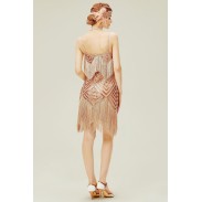 Women's 1920s Style Rose Gold Dress