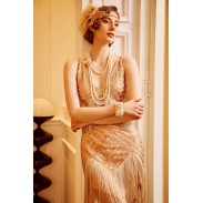 Women's 1920s Style Rose Gold Dress