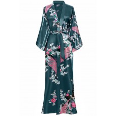 Women's kimono turquoise robe