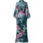 Women's kimono turquoise robe