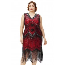 Women's Plus Size Lightweight Red Dress