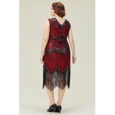 Women's Plus Size Lightweight Red Dress